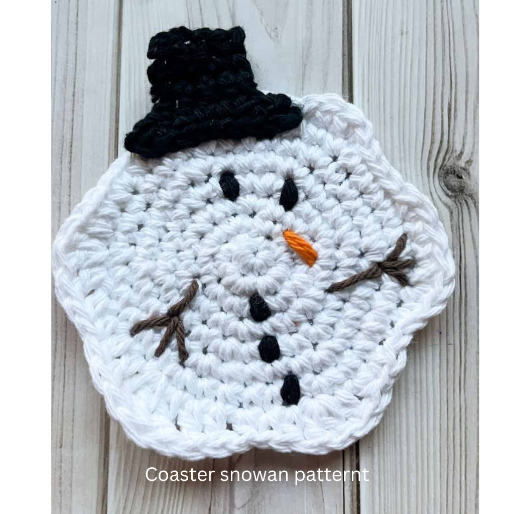 coaster snowman pattern